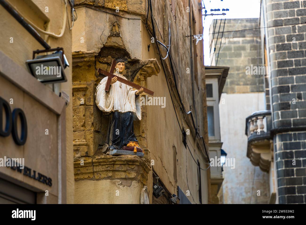 Victoria Rabat Streets In the streets of Gozo's island capital Victoria, which is called Rabat ...