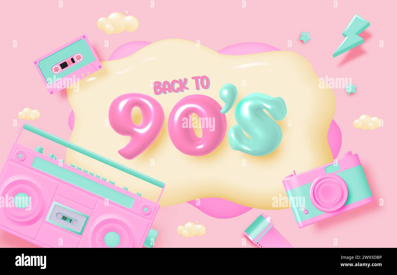 https://c8.alamy.com/comp/2W93DBP/cassette-tape-and-boom-box-radio-with-90s-nostalgia-concept-theme-bannner-or-vector-illustration-background-in-pastel-colorful-scheme-2W93DBP.jpg