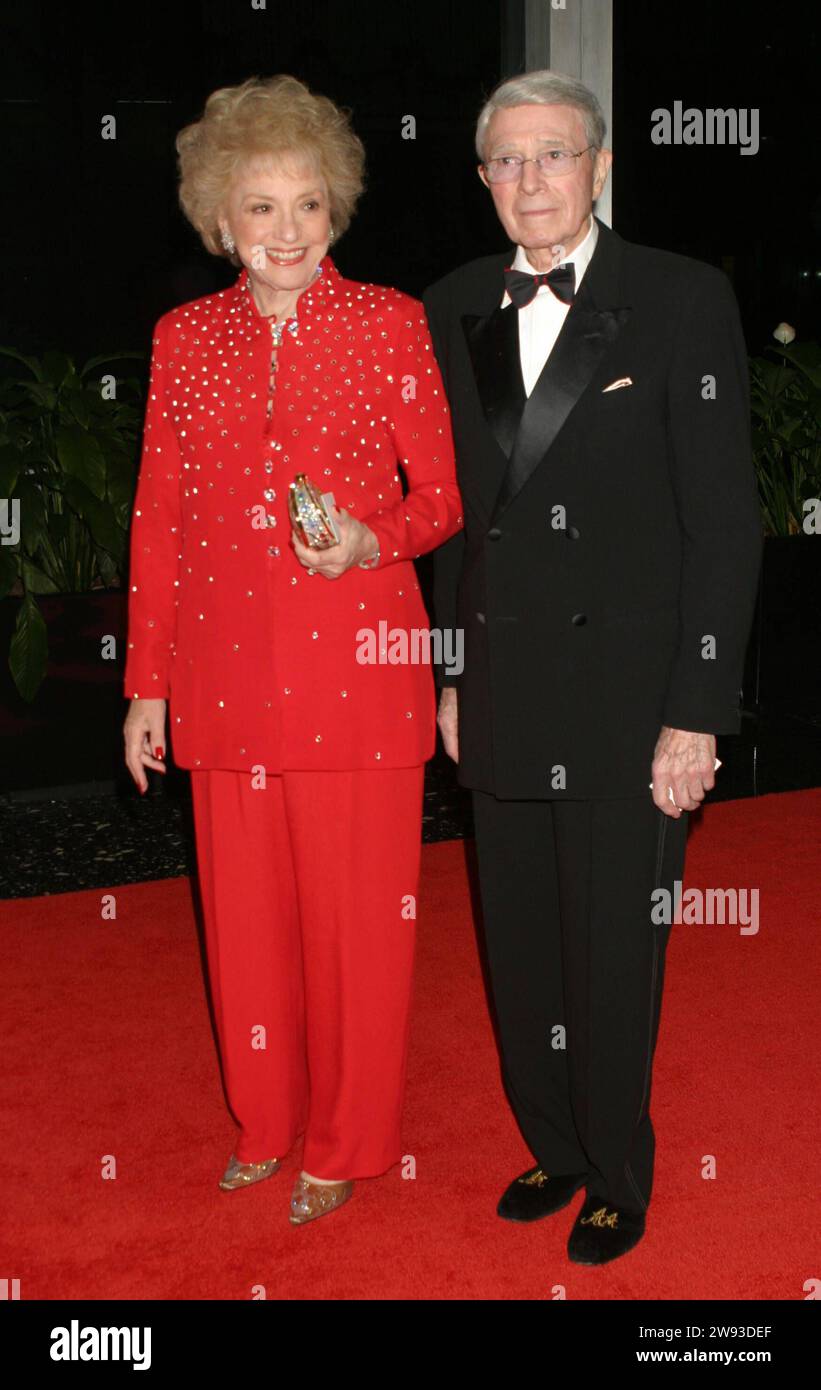 **FILE PHOTO** Selma Archerd Has Passed Away. Army Archerd and wife Selma Archerd attend the Kennedy Center Honors Trustees Dinner at the Department of State in Washington, DC on December 4, 2004. Photo Copyright: xHenryxMcGeex Stock Photo