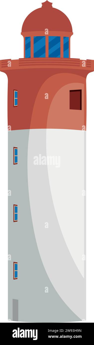 oyster box hotel lighthouse Stock Vector