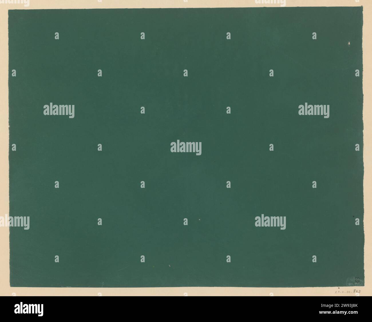 Plain green paper, anonymous, 1800 - 1900 decorated paper paper. paint ...
