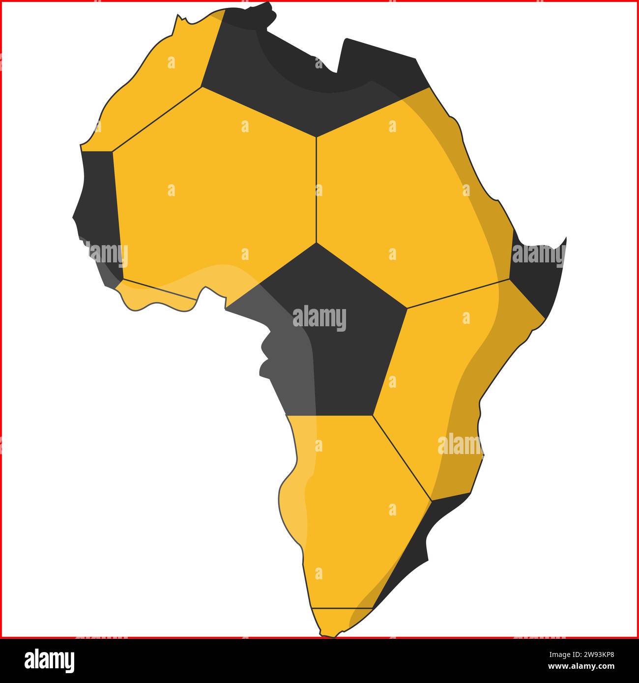 african nations cup map Stock Vector Image & Art Alamy