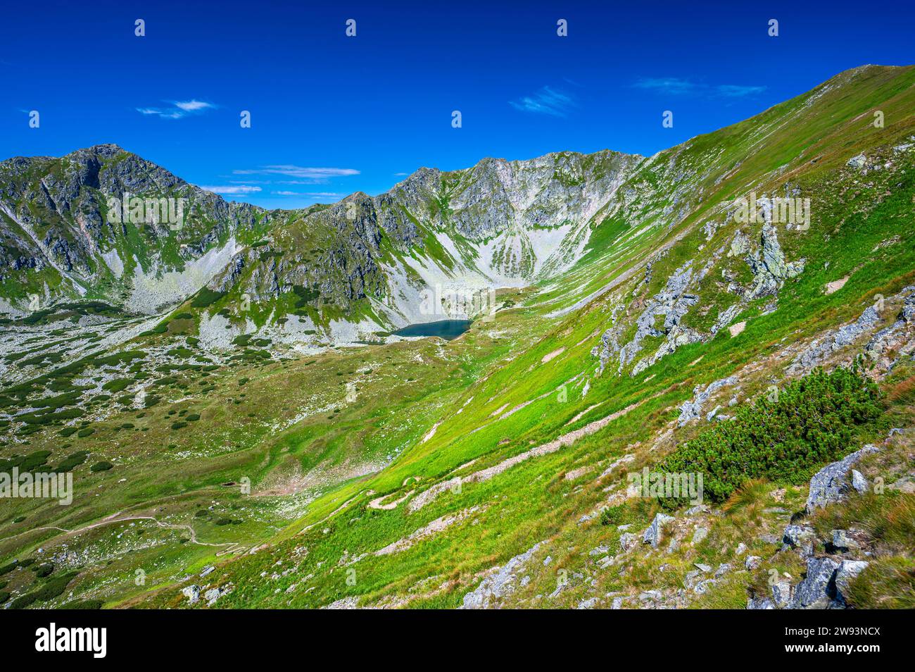 Mount Bystra, the highest peak of the Western Tatras. Stock Photo