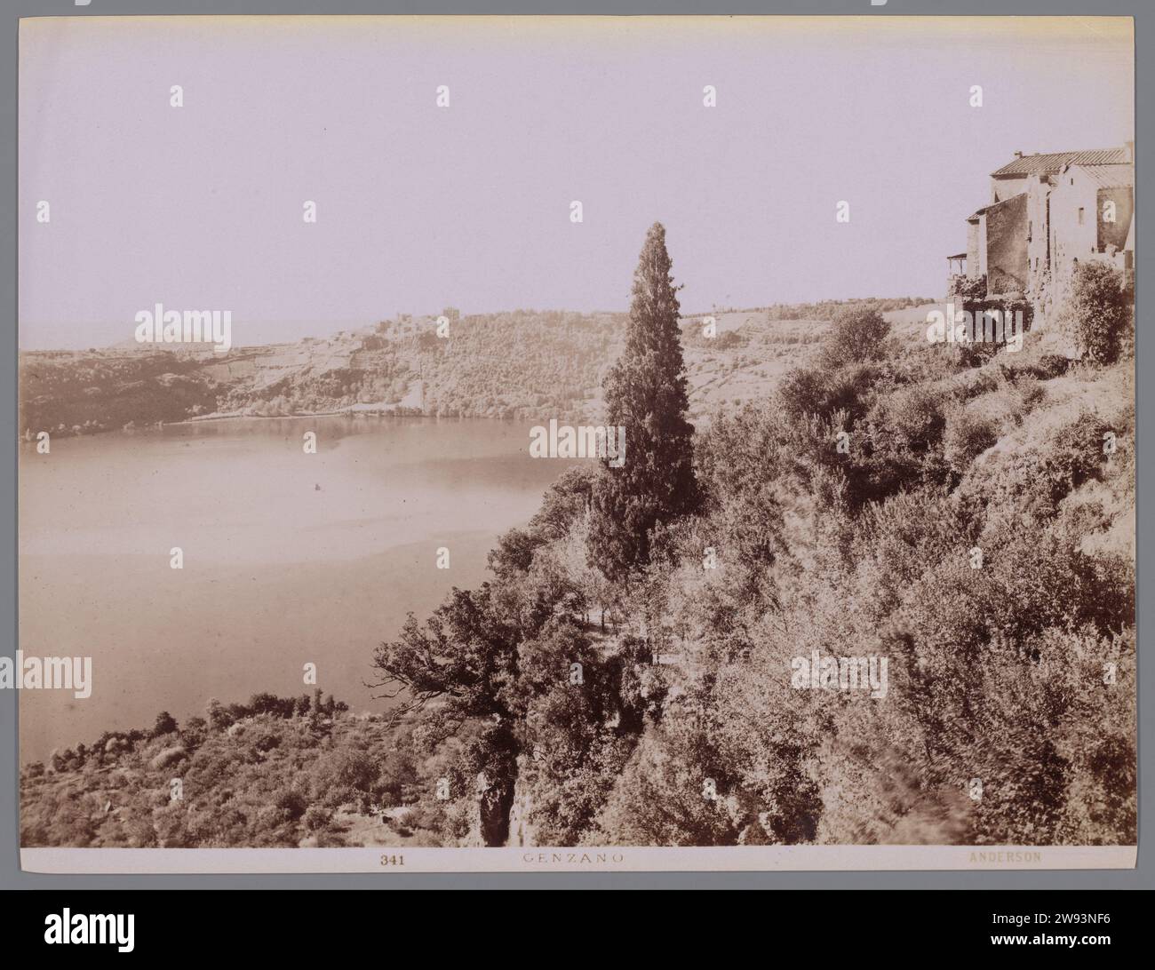 View of Genzano di Roma, Italy, Anderson (firm), 1860 1900 photograph