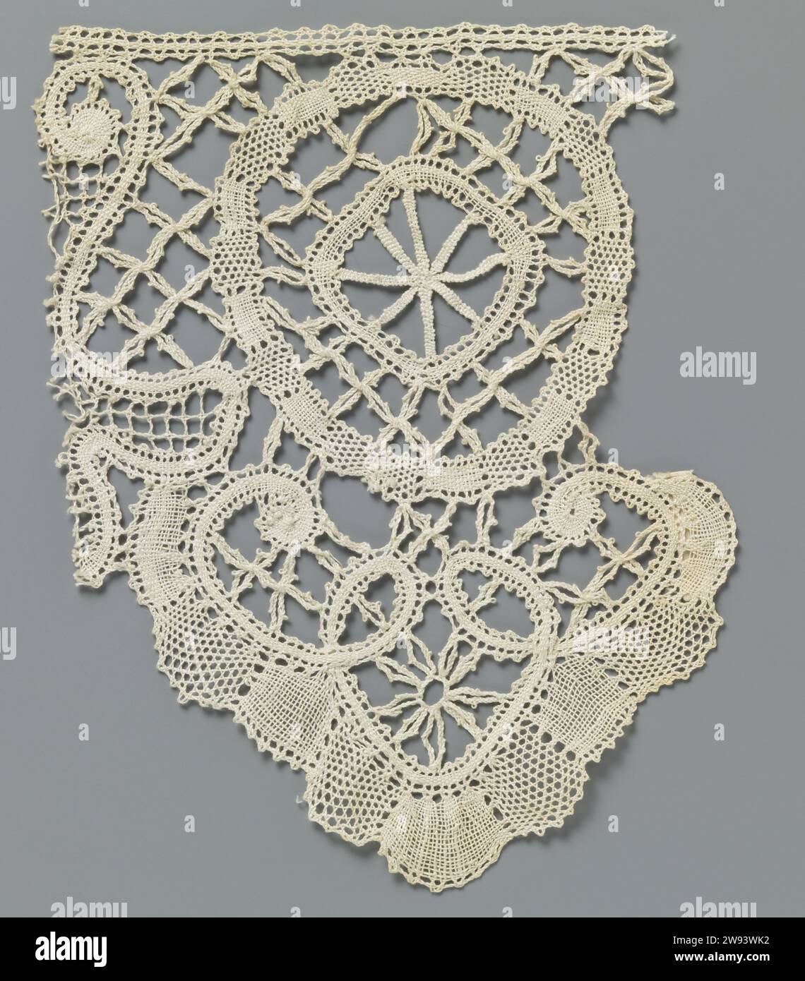 Strip bobbin with a star in heart -shaped shell and circle, anonymous ...