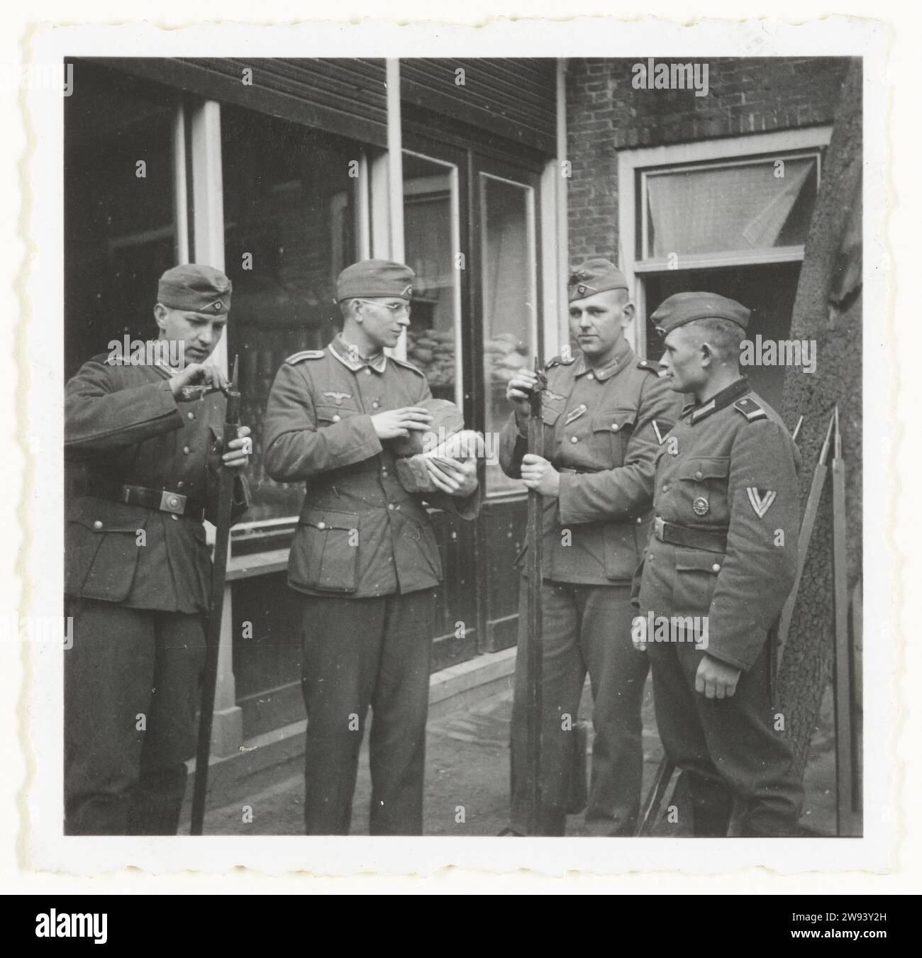 Four Wehrmacht Soldiers With Breads, 1941 photograph Four Wehrmacht ...