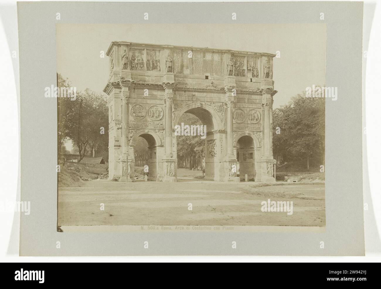 Boog from Constantijn in Rome, c. 1880 - c. 1904 photograph Rome paper ...