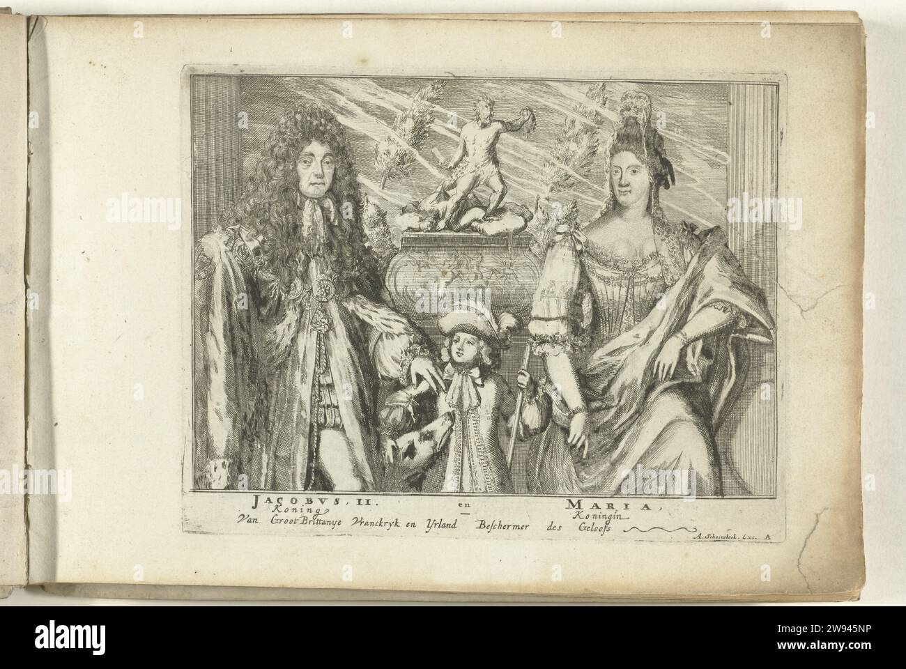 Jacobus Ii King Jacobus II and Queen Mary of Modena, ca. 1689, 1689 print ...