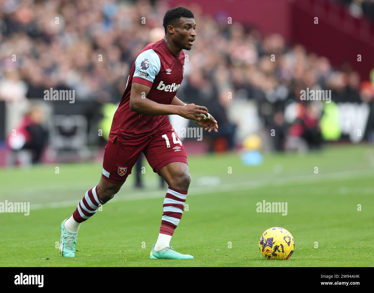 London, UK. 23rd Dec, 2023. Mohammed Kudus of West Ham United during