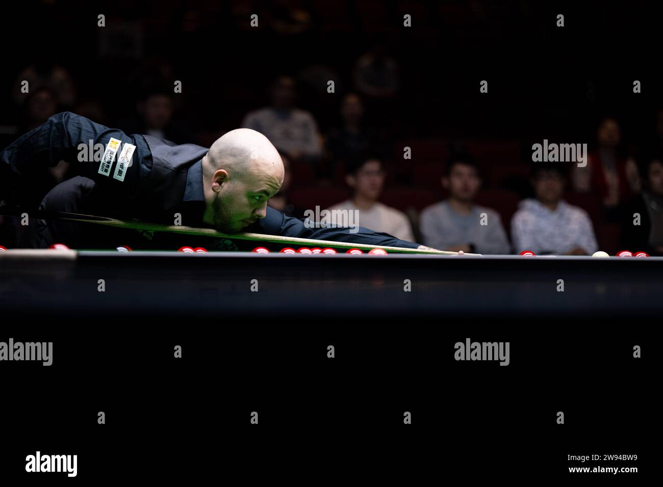 Macao, China. 24th Dec, 2023. Luca Brecel competes during the third