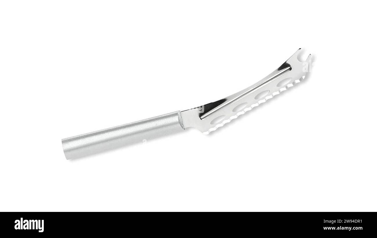 Cutting soft cheese with a specialized stainless steel Cheese Knife