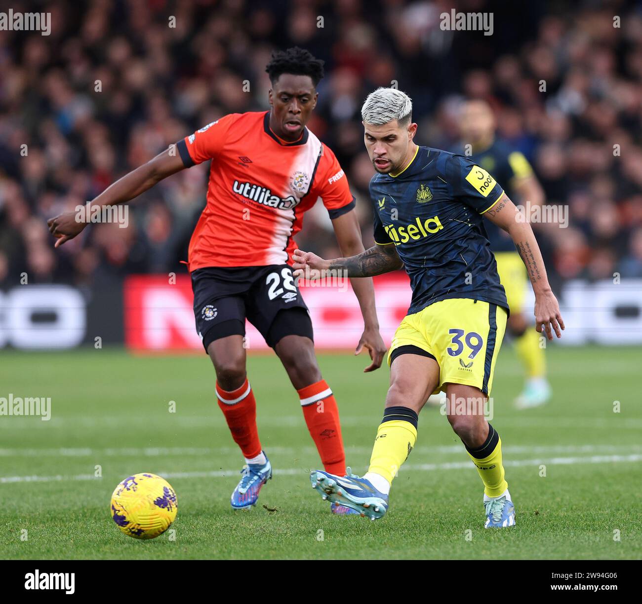 Luton, UK. 23rd Dec, 2023. Albert Sambi Lokonga of Luton Town with