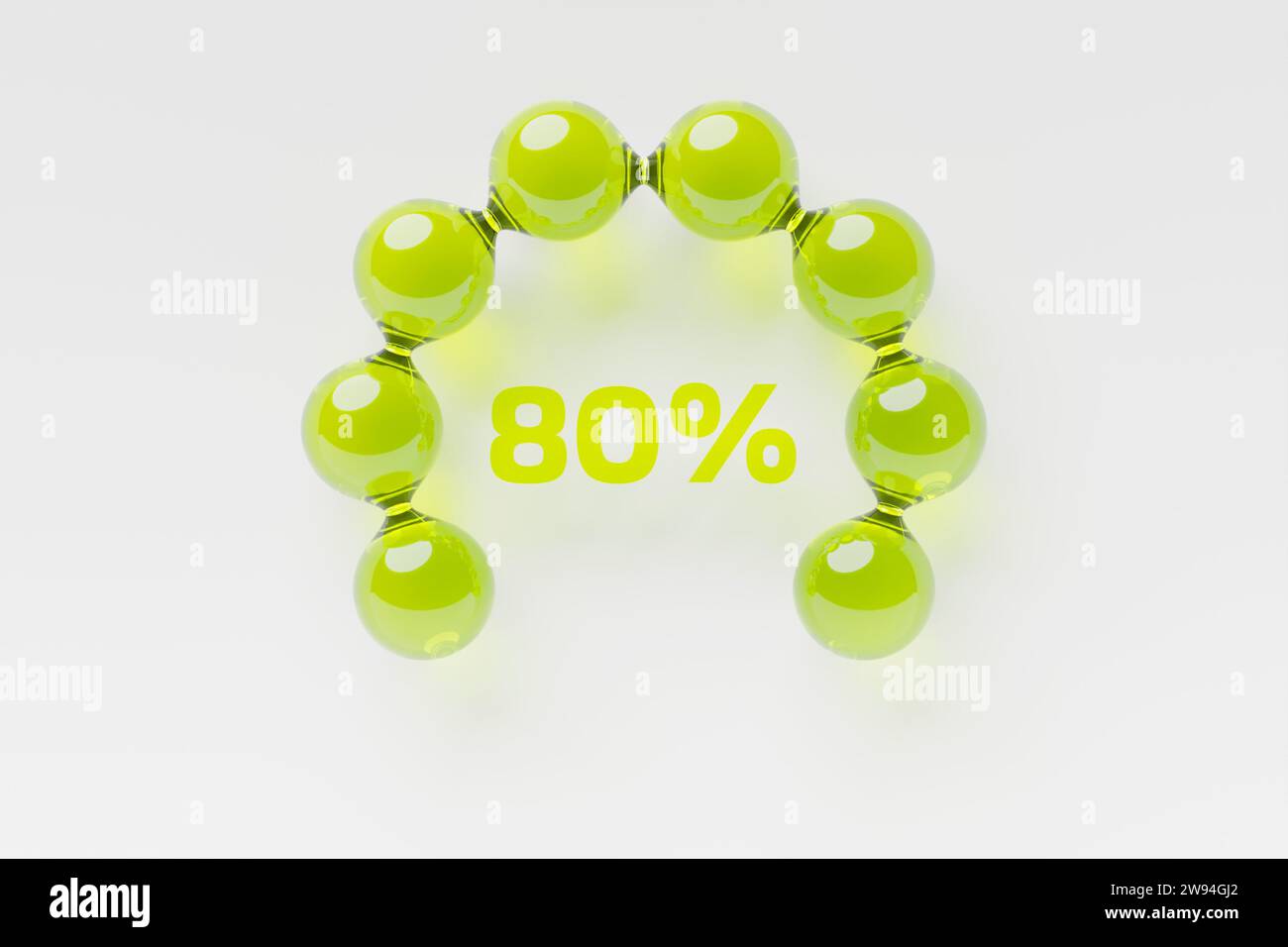 3d illustration of an indicator showing high risk. Normal risk concept ...