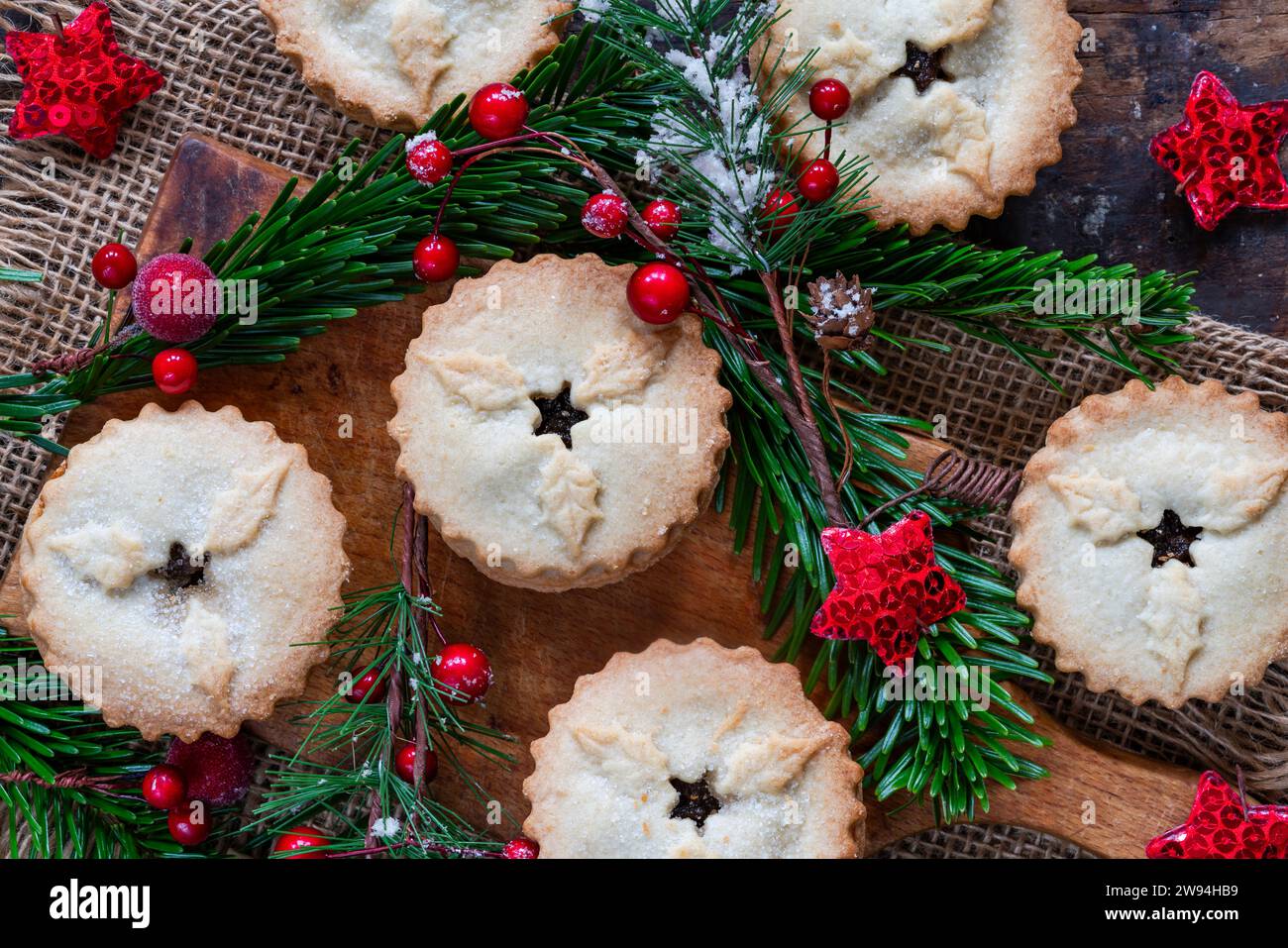Traditional festive mince pies Stock Photo - Alamy