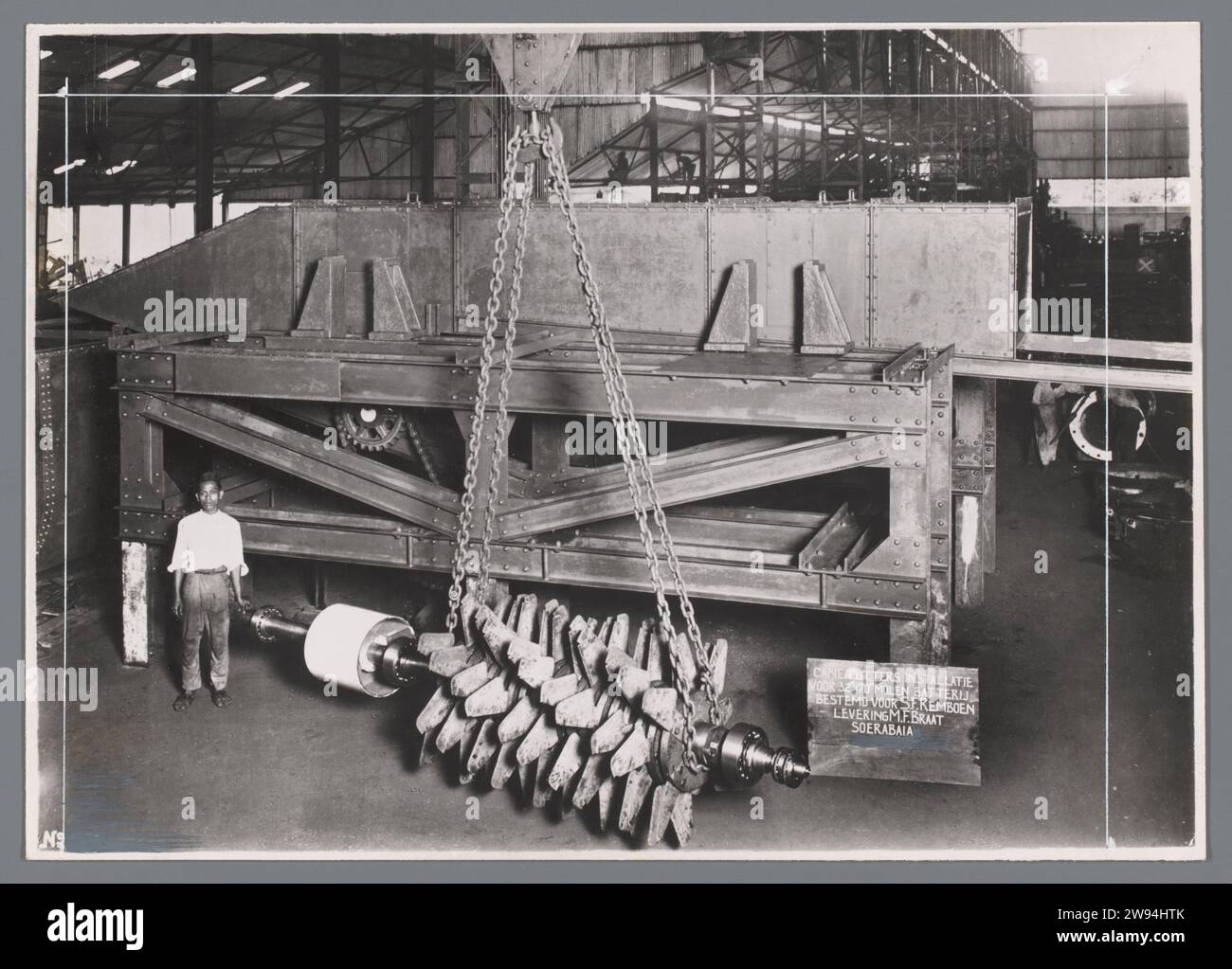Canecutter, anonymous, 1930 photograph Canecutter installation ...
