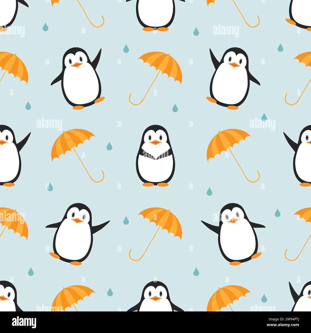 Blue penguins penguin Stock Vector Images - Alamy