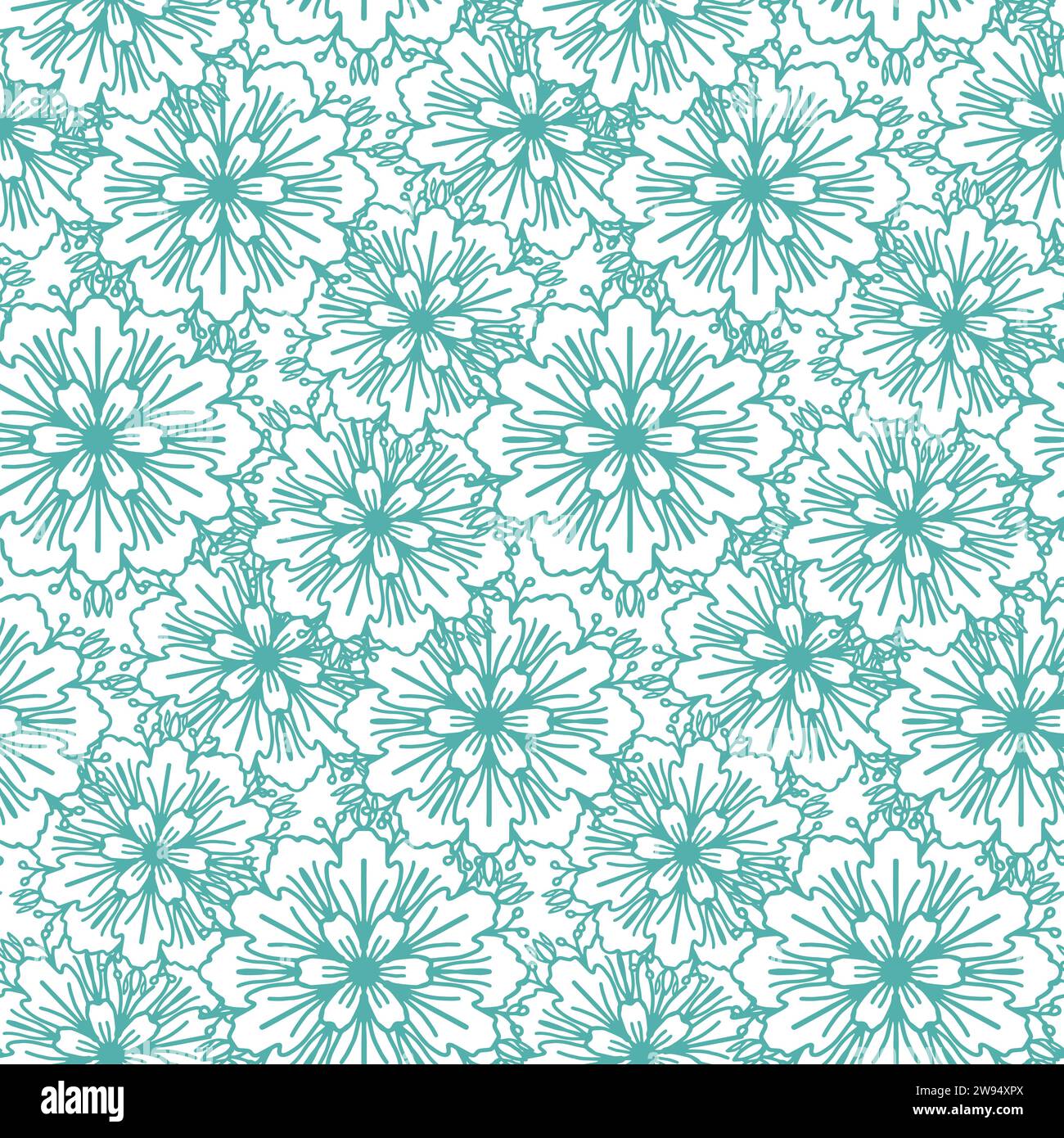 Frozen snowflake winter background seamless pattern for textile, fabric or scrapbook. Abstract vector background Stock Vector