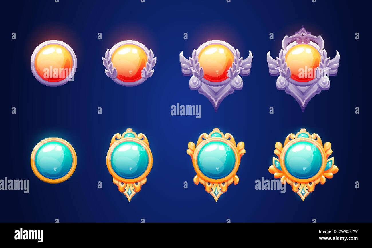 Silver and golden jewelry and treasure emblem or badge with diamond for