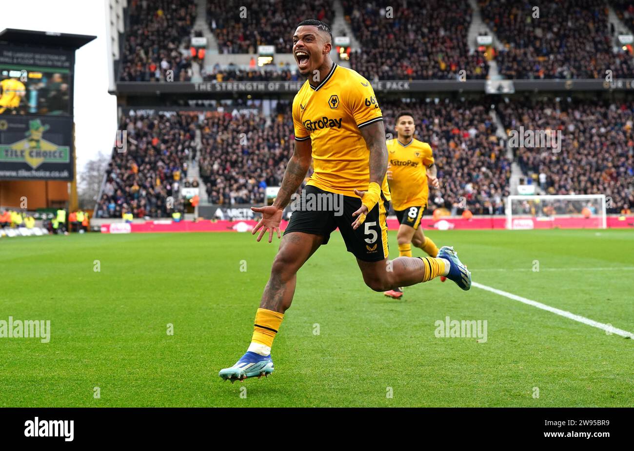 Wolverhampton Wanderers' Mario Lemina celebrates scoring their side's ...
