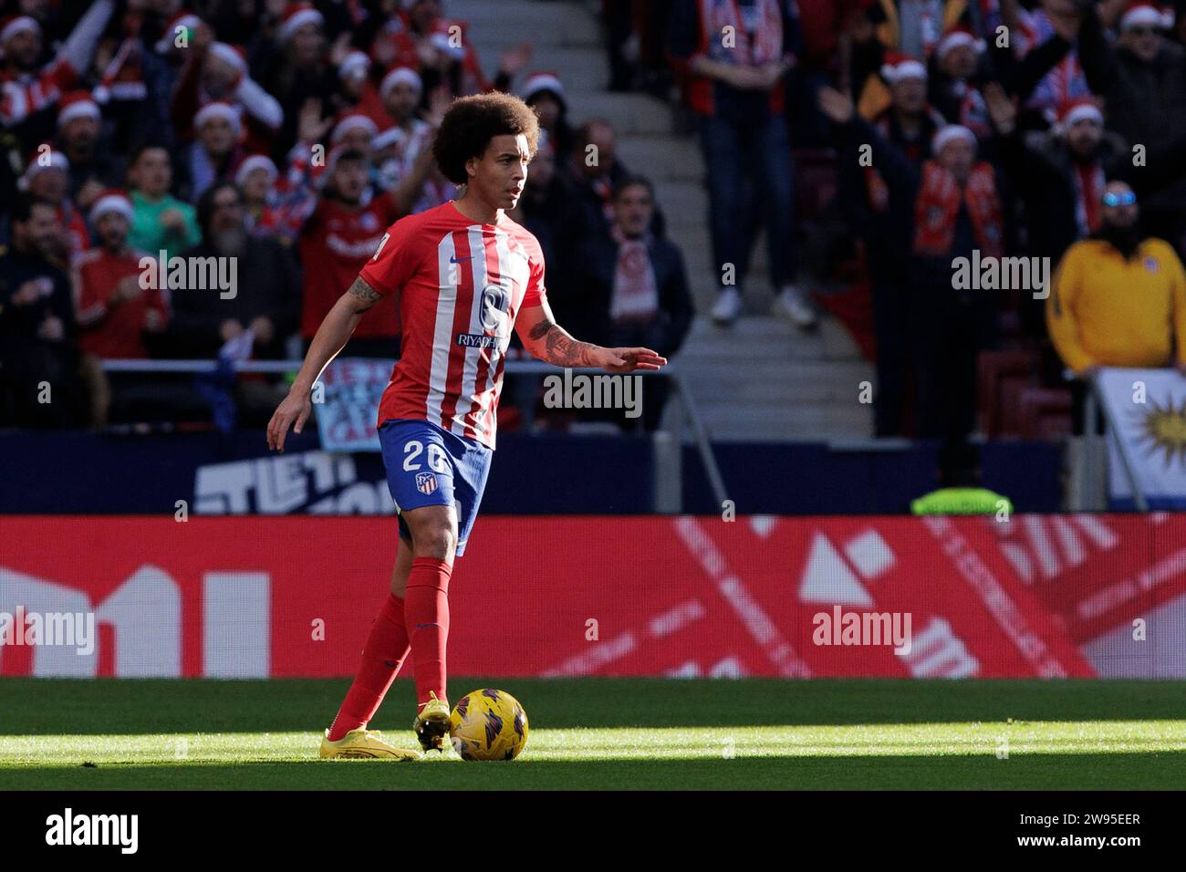 Madrid, Spain. 23rd Dec, 2023. Axel Witsel of Atletico de Madrid seen in action during the La Liga 2023/24 match between Atletico de Madrid and Sevilla at Civitas Metropolitano Stadium. Final score; Atletico de Madrid 1: 0 Sevilla. (Photo by Guillermo Martinez/SOPA Images/Sipa USA) Credit: Sipa USA/Alamy Live News Stock Photo