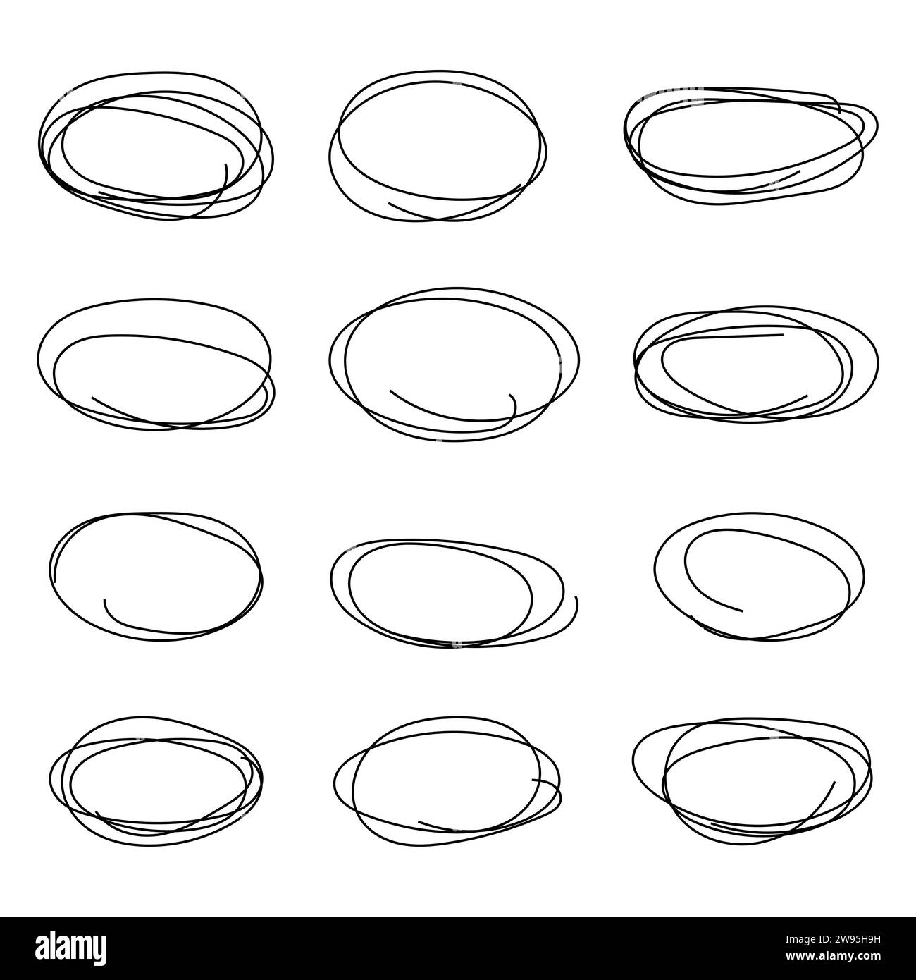 Abstract grunge frames and borders elements. Vector abstract hand drawn ...