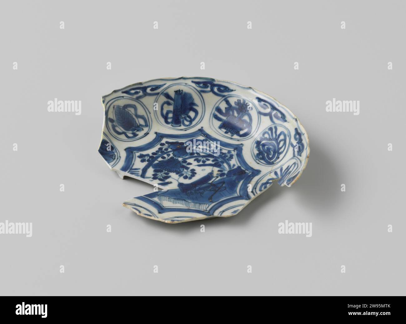 Fragment sign from V.O.C. ship De 'Witte Leeuw', Anonymous, Before 1613 ...