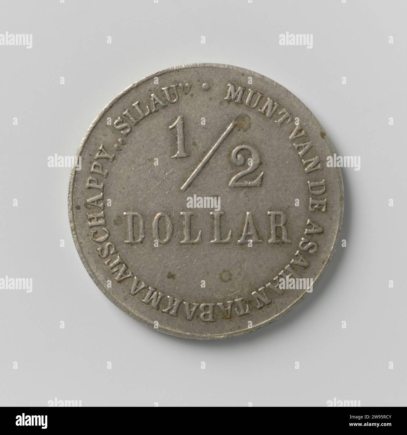 Half Dollar for Plantage Silau ,, 1875 - 1925 monetary tokens. bar ...