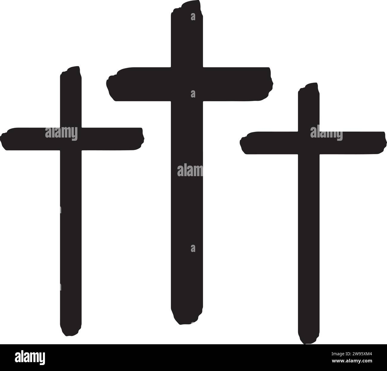 Vintage Christian Faith Cross Vector Illustration Stock Vector Image