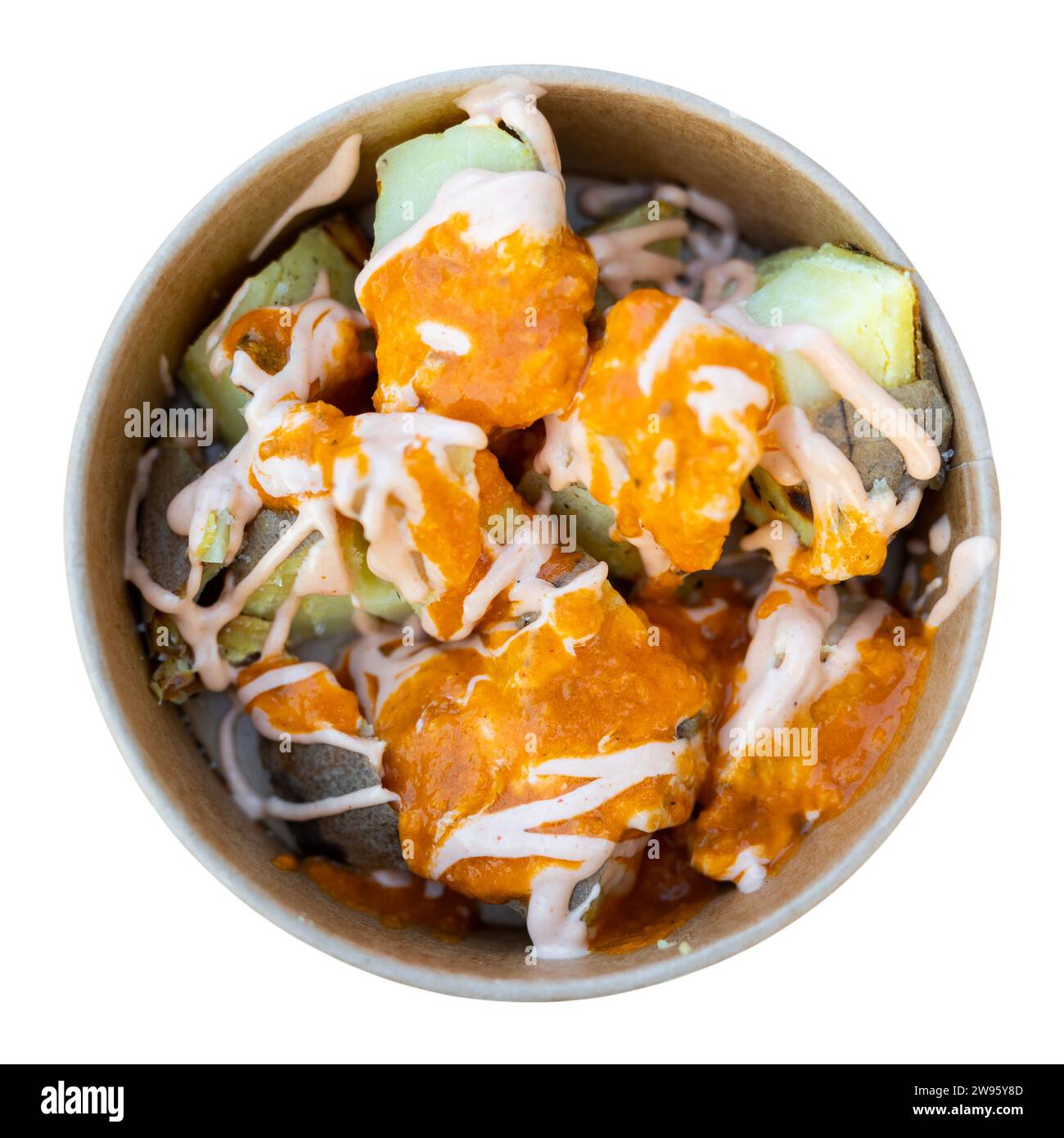 Main course in Spanish cafes and bars is potato tapas with mixture of