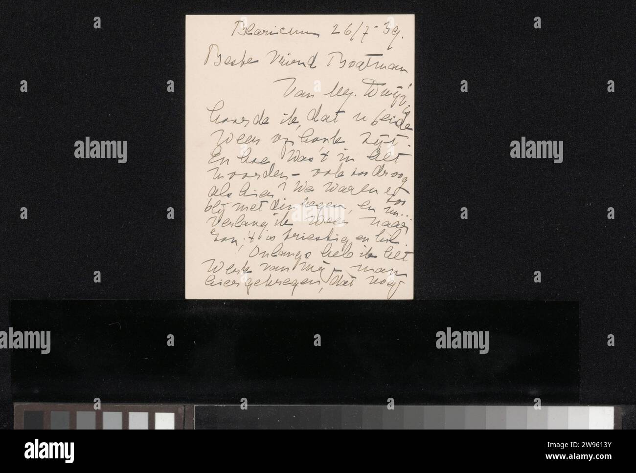 Letter to Willem Bogtman, Henriëtte Roland Holst-van der Schalk, 1937 ...