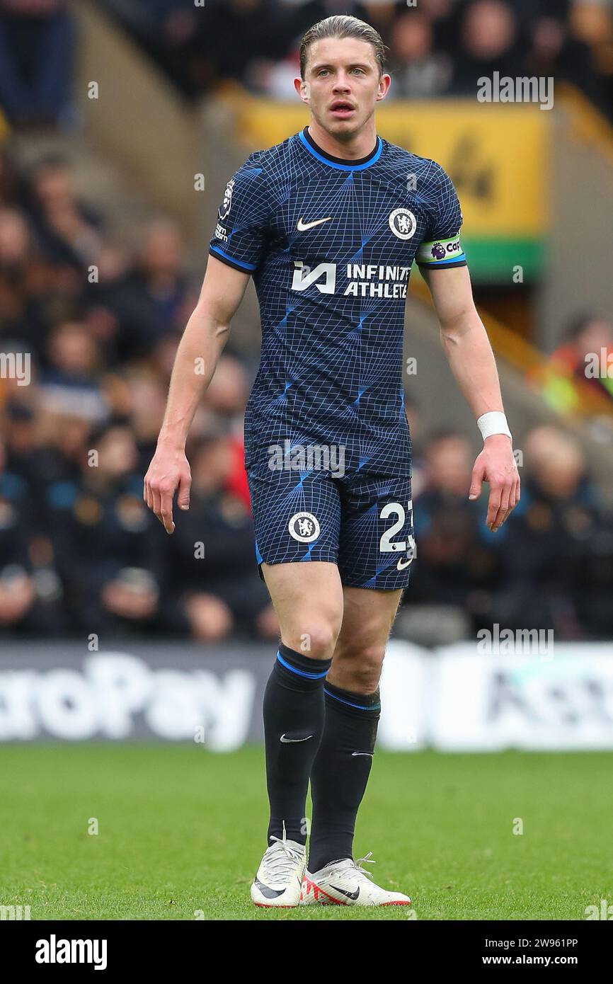 Wolverhampton, UK. 24th Dec, 2023. Conor Gallagher of Chelsea during the Premier League match Wolverhampton Wanderers vs Chelsea at Molineux, Wolverhampton, United Kingdom, 24th December 2023 (Photo by Gareth Evans/News Images) Credit: News Images LTD/Alamy Live News Stock Photo