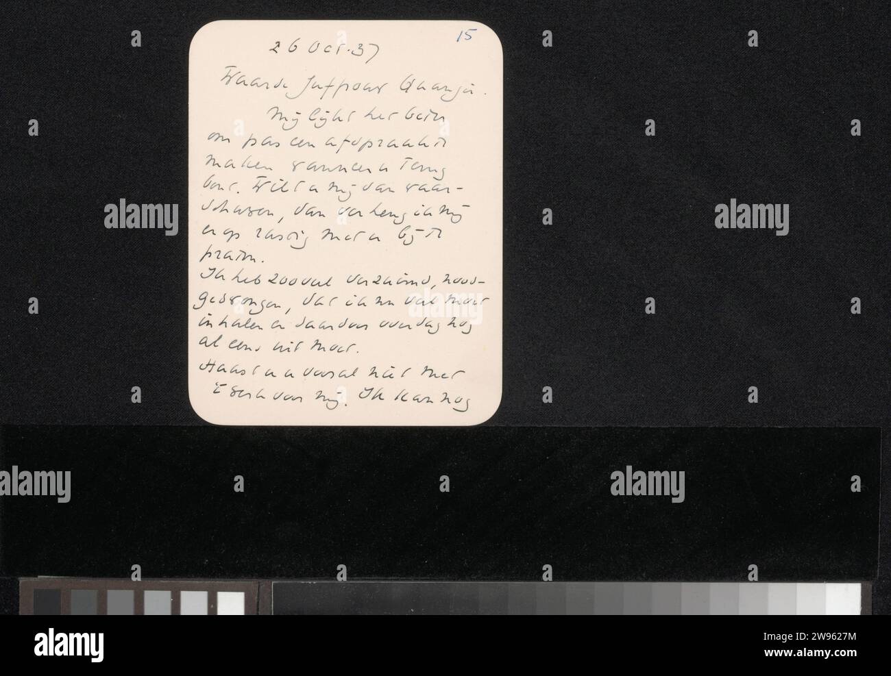 Letter to Marisa Quanjer, Richard Nicolaüs Roland Holst, 1937 letter ...