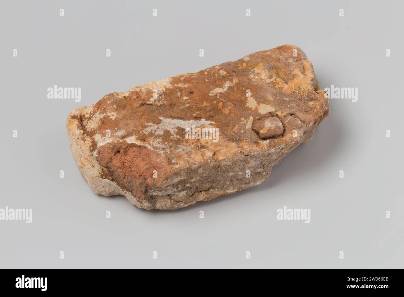Red-brown brick from V.O.C. ship De 'Witte Leeuw', Anonymous, 1613 ...
