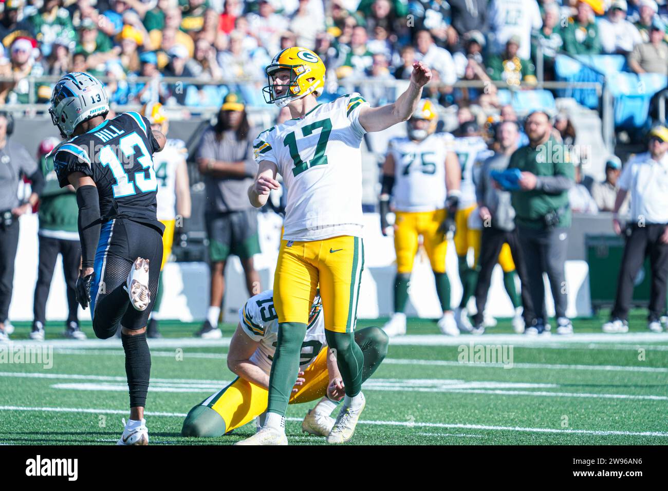 Charlotte, North Carolina, USA, December 24, 2023, Green Bay Packers