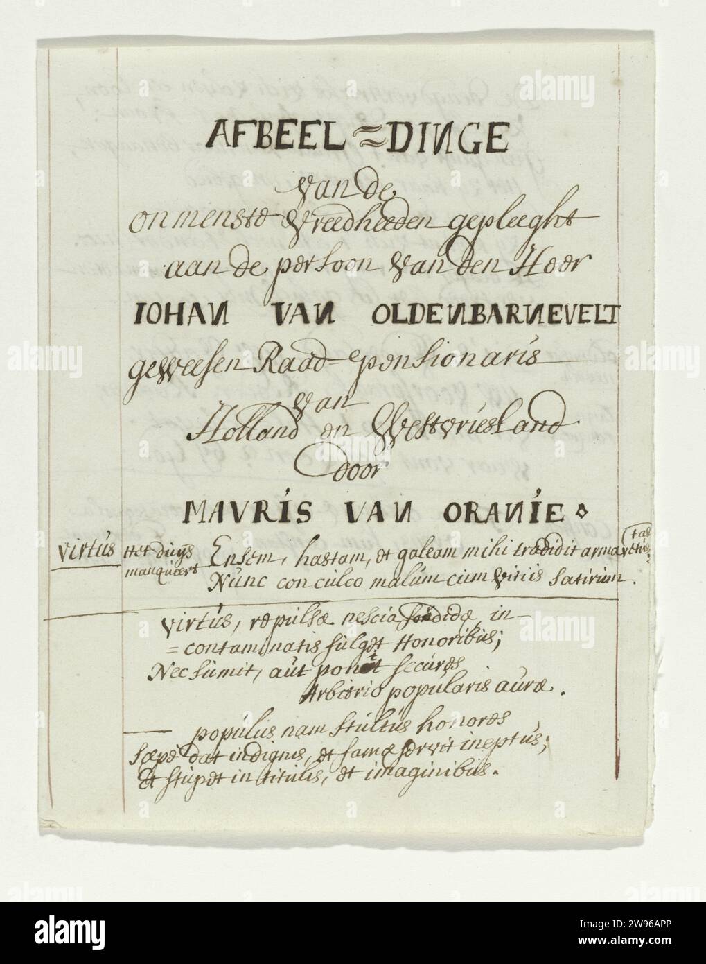 Explanation of the drawing of the triumph gate 'Dies Fatherland, your