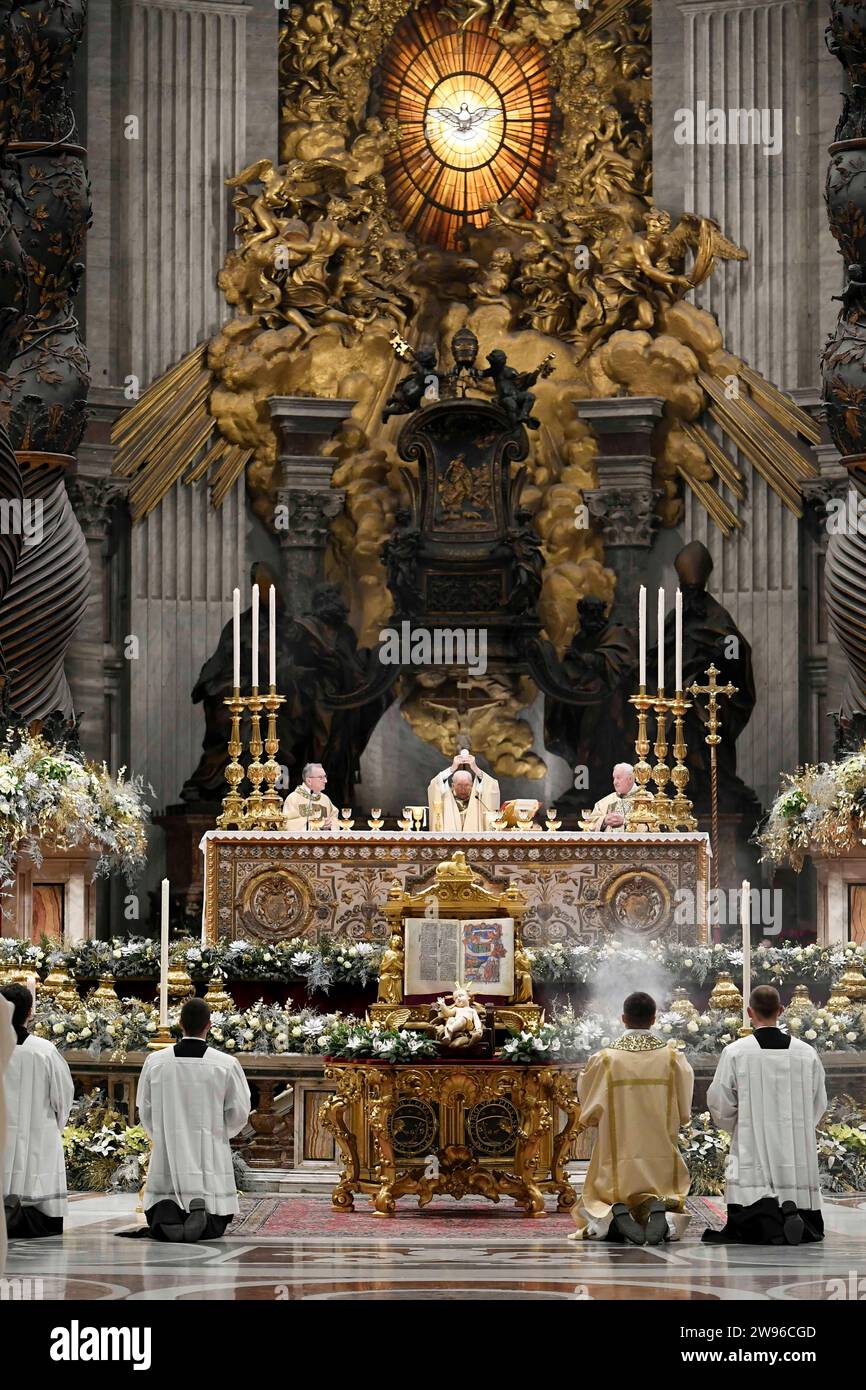 Vatican, Vatican. 24th Dec, 2023. Italy, Rome, Vatican, 2023/12/24.Pope
