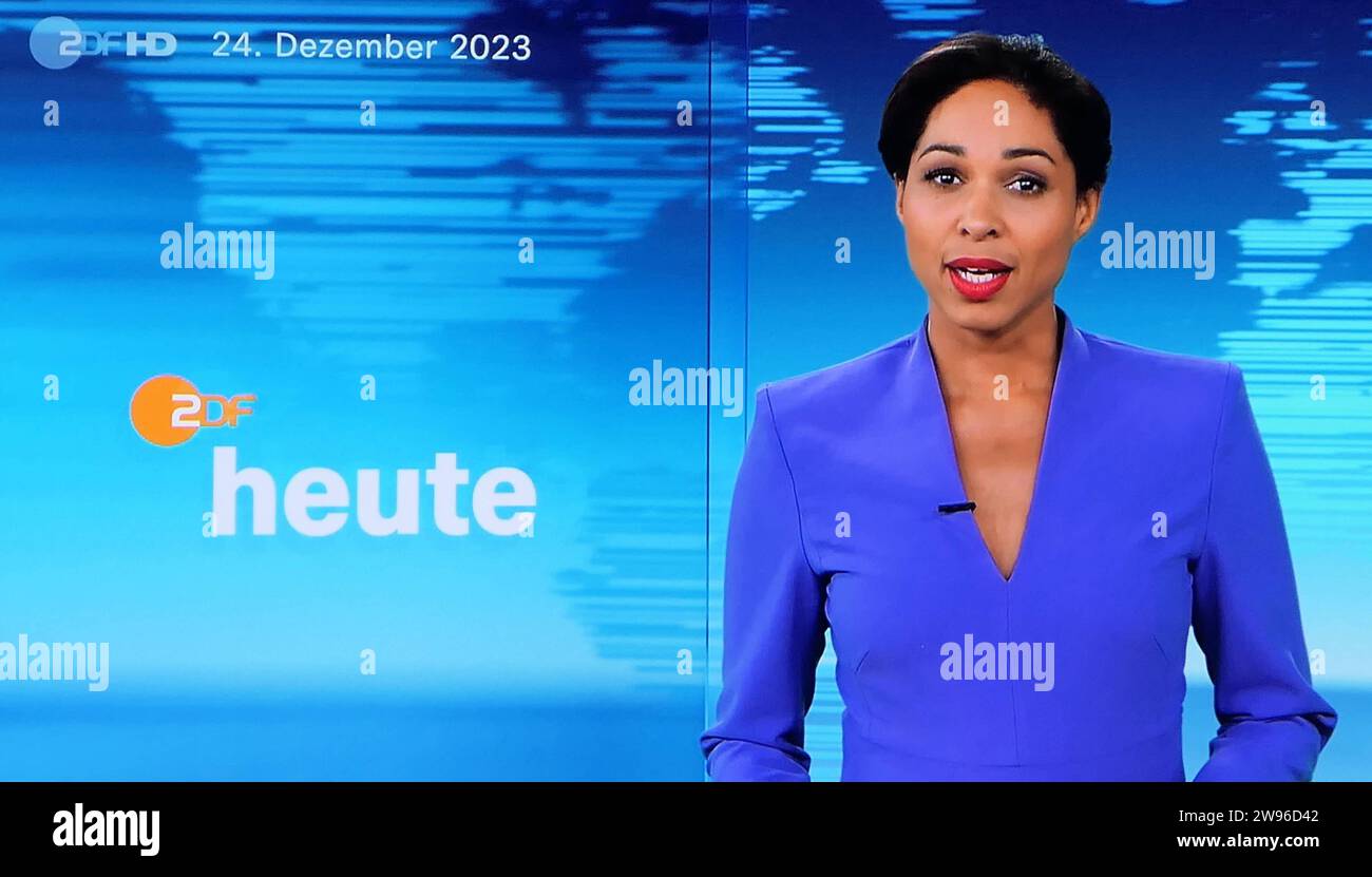ZDF Moderatorin Jana Pareigis am 24.12.2023 *** ZDF presenter Jana
