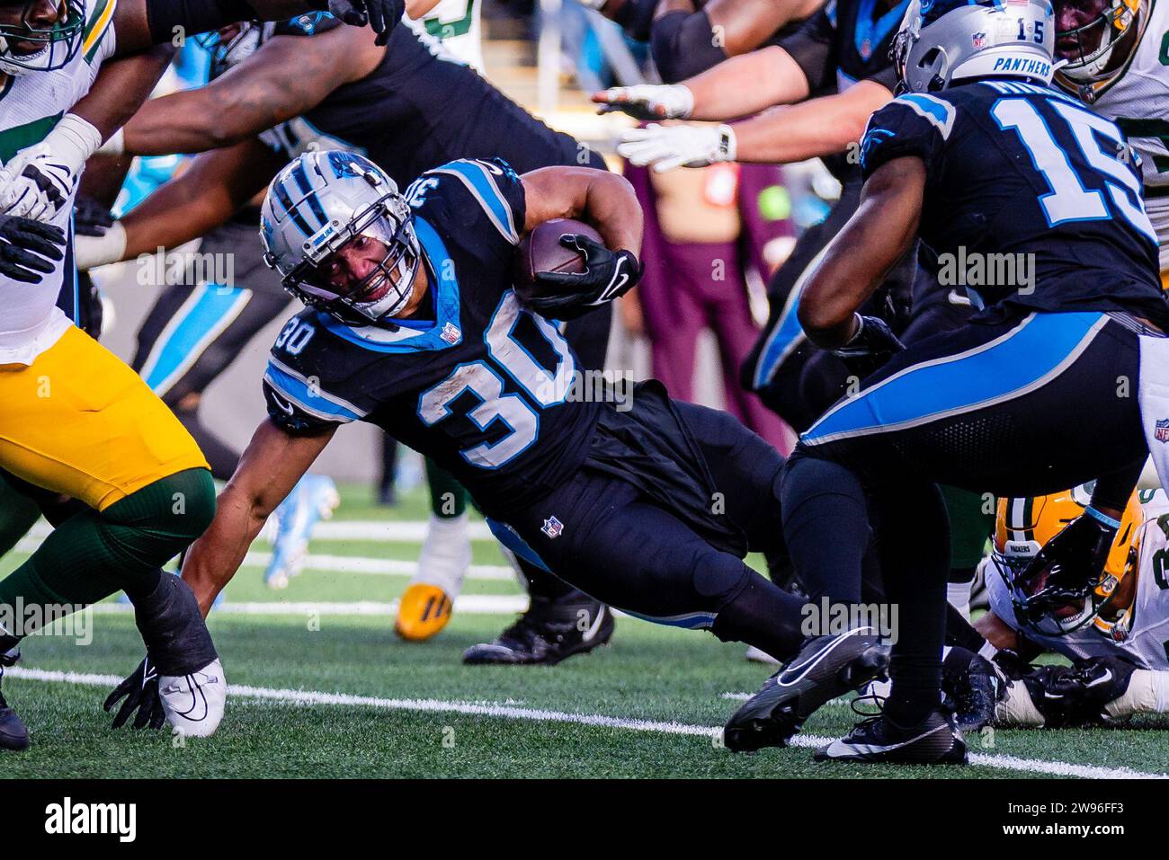 Charlotte, NC, USA. 24th Dec, 2023. Carolina Panthers running back