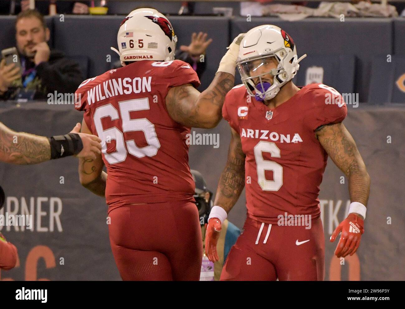 Chicago, United States. 24th Dec, 2023. Arizona Cardinals running back
