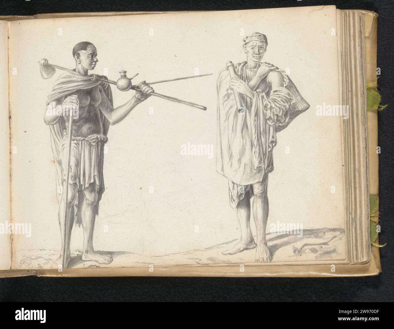 TWO LABOCKERS, ESAAASS BUOURSSEN, 1662 There are two men outside on an