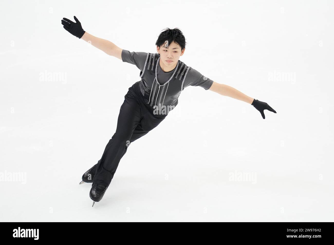 Big Hat, Nagano, Japan. 23rd Dec, 2023. Daiya Ebihara, DECEMBER 23, 2023 - Figure Skating : Japan Figure Skating Championships 2023 Men's Free Skating at Big Hat, Nagano, Japan. Credit: AFLO SPORT/Alamy Live News Stock Photo