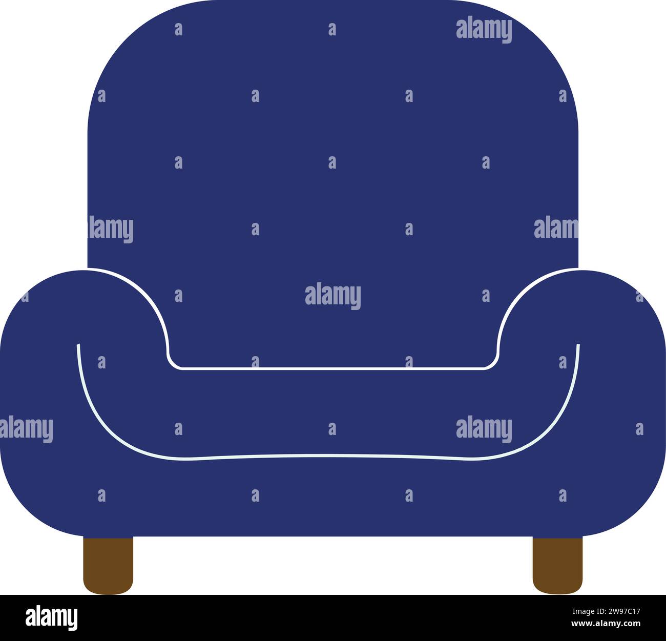 Sofa Icon color | illustration icon isolated Stock Vector