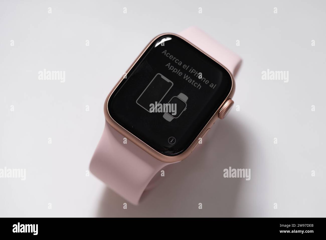 HCMC, VN - Dec 2023. Apple Watch Series Smartwatch Stock Photo