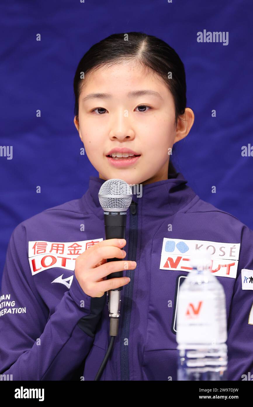 Nagano, Japan. 25th Dec, 2023. Mone Chiba Figure Skating Japan Figure