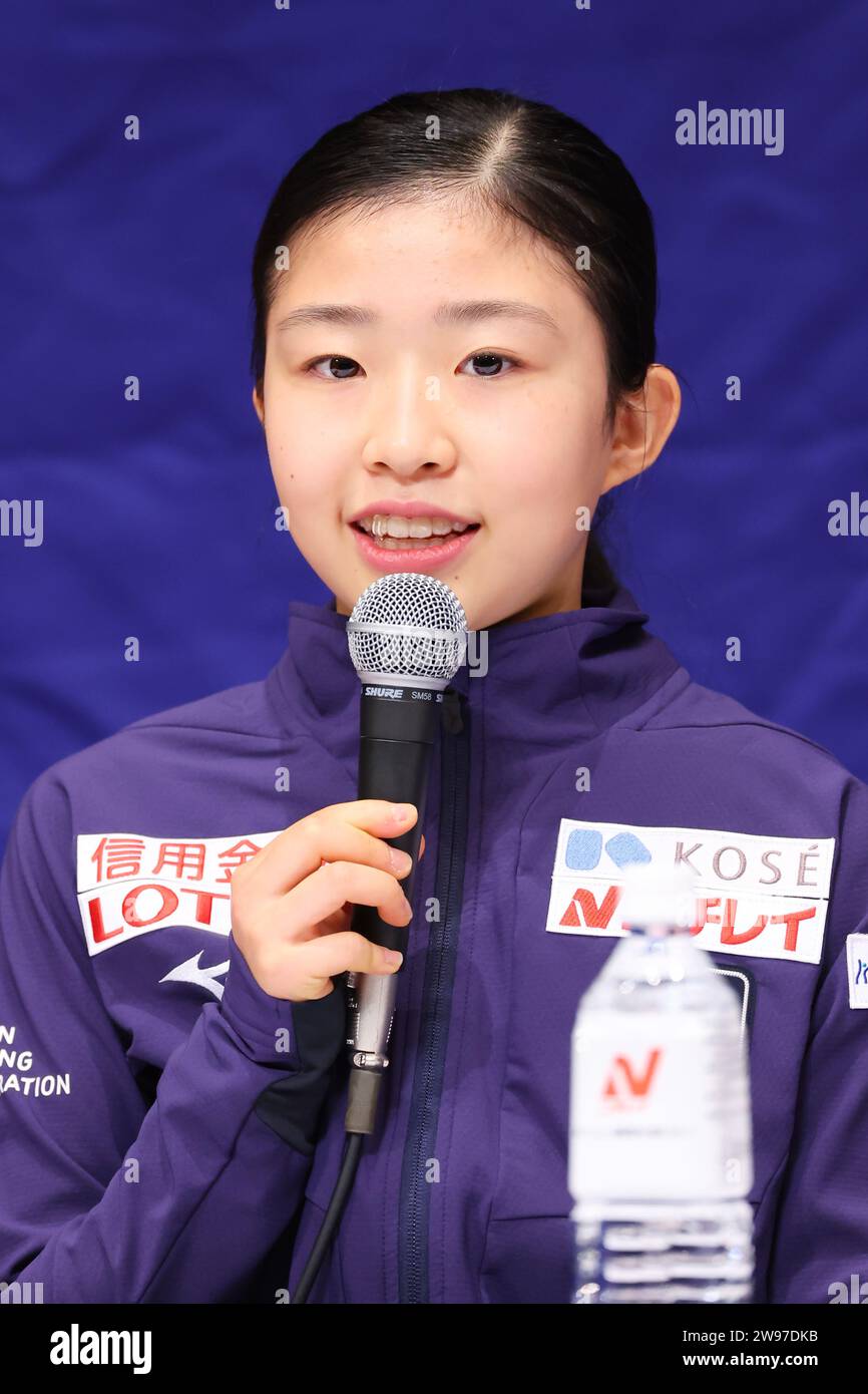 Nagano, Japan. 25th Dec, 2023. Mone Chiba Figure Skating Japan Figure