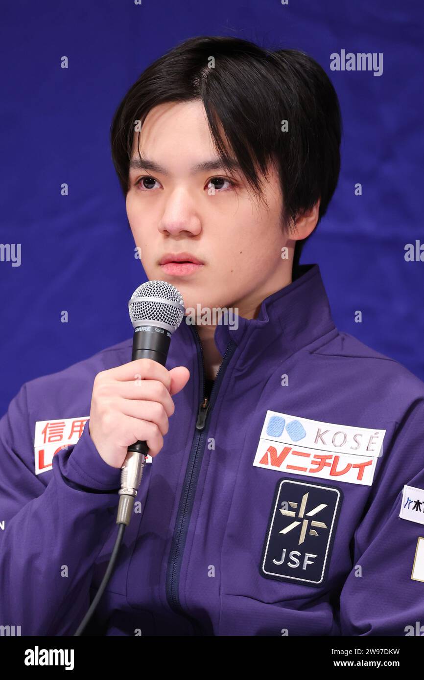 Nagano, Japan. 25th Dec, 2023. Shoma Uno Figure Skating Japan Figure