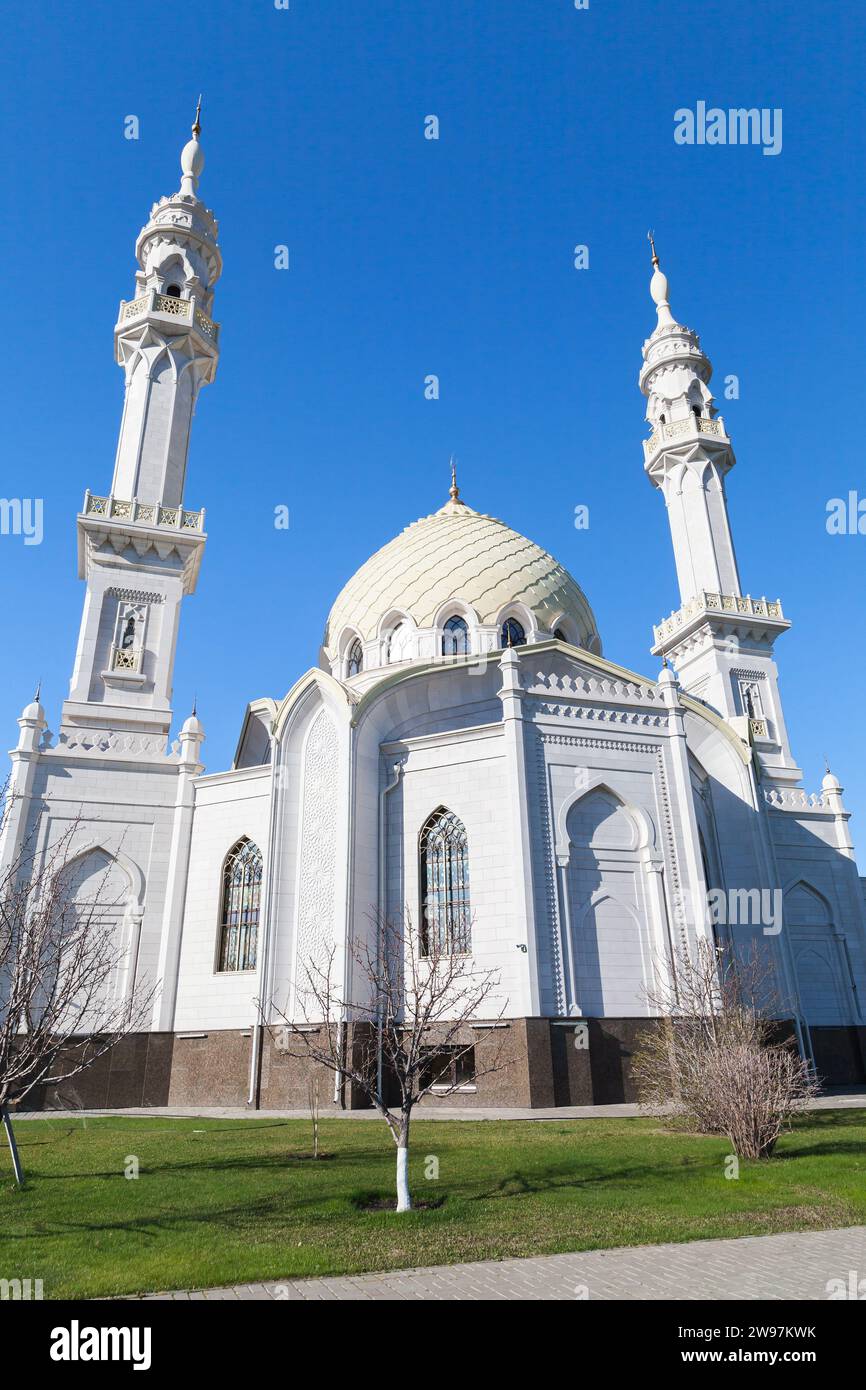 White Mosque of the Bolgar State Historical and Architectural Museum-Reserve. Spassky District, Republic of Tatarstan Stock Photo