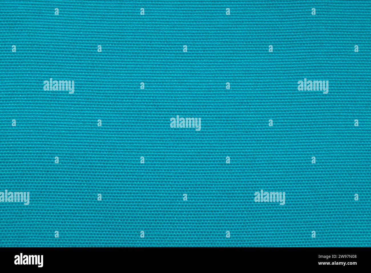 Background image - blue fabric texture with cross weave. Stock Photo