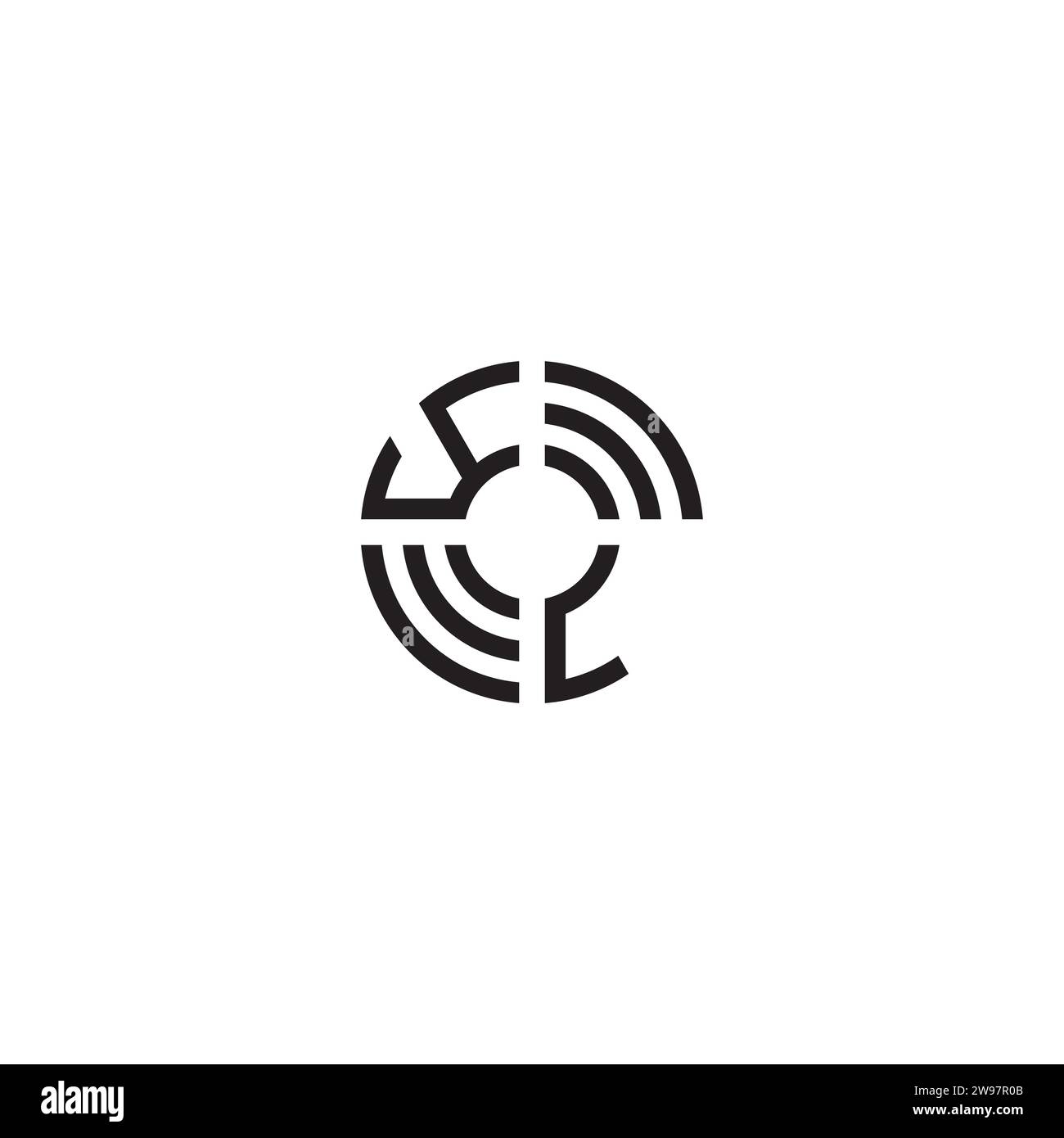 LY circle initial logo concept in high quality professional design that ...
