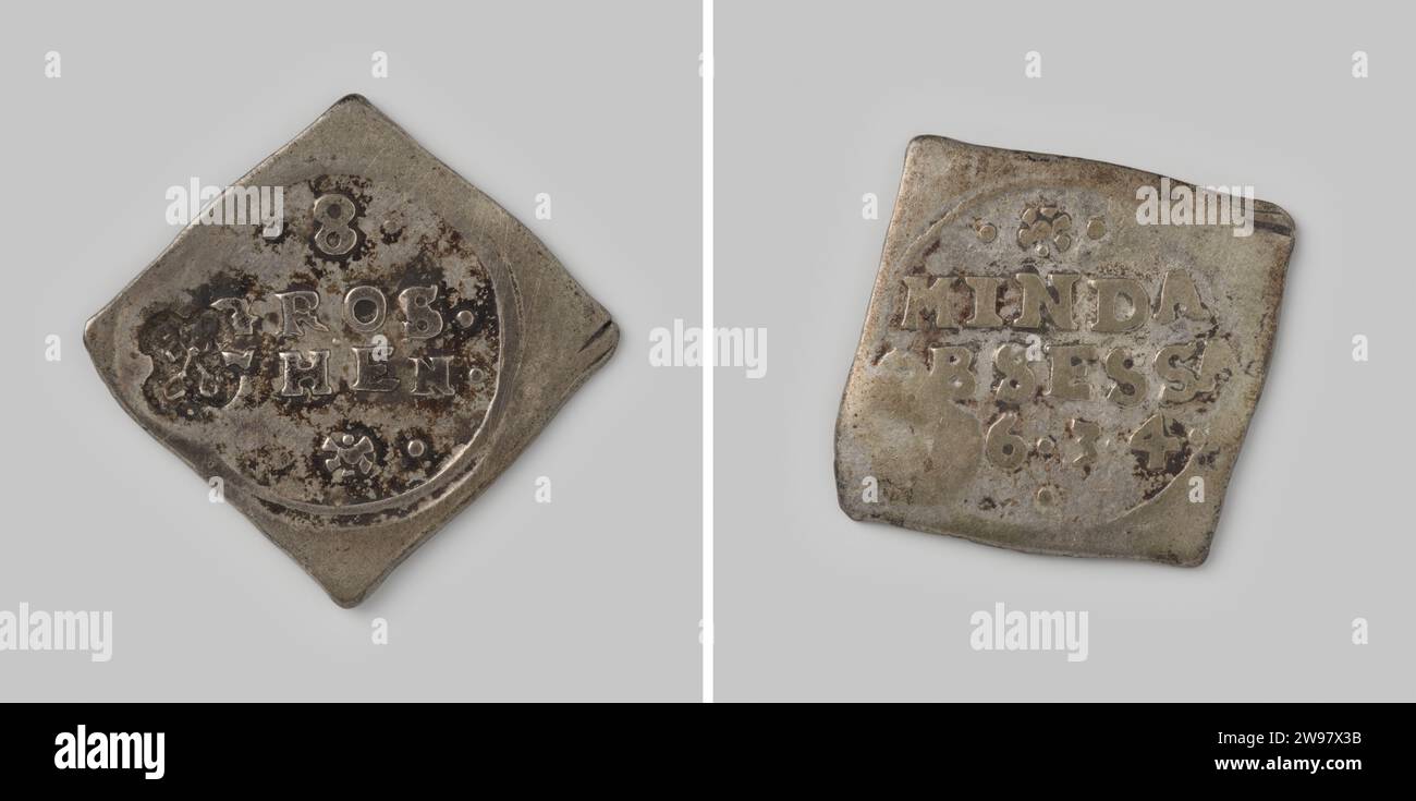 Eight Mariëngroschen, emergency coin from Minden (Westphalia), beaten ...